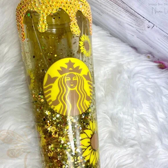 Starbucks Snowglobe Sunflower Lover Tumbler Cup - Picture 4 of 5